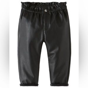 Zara Faux Leather Paperbag Pants